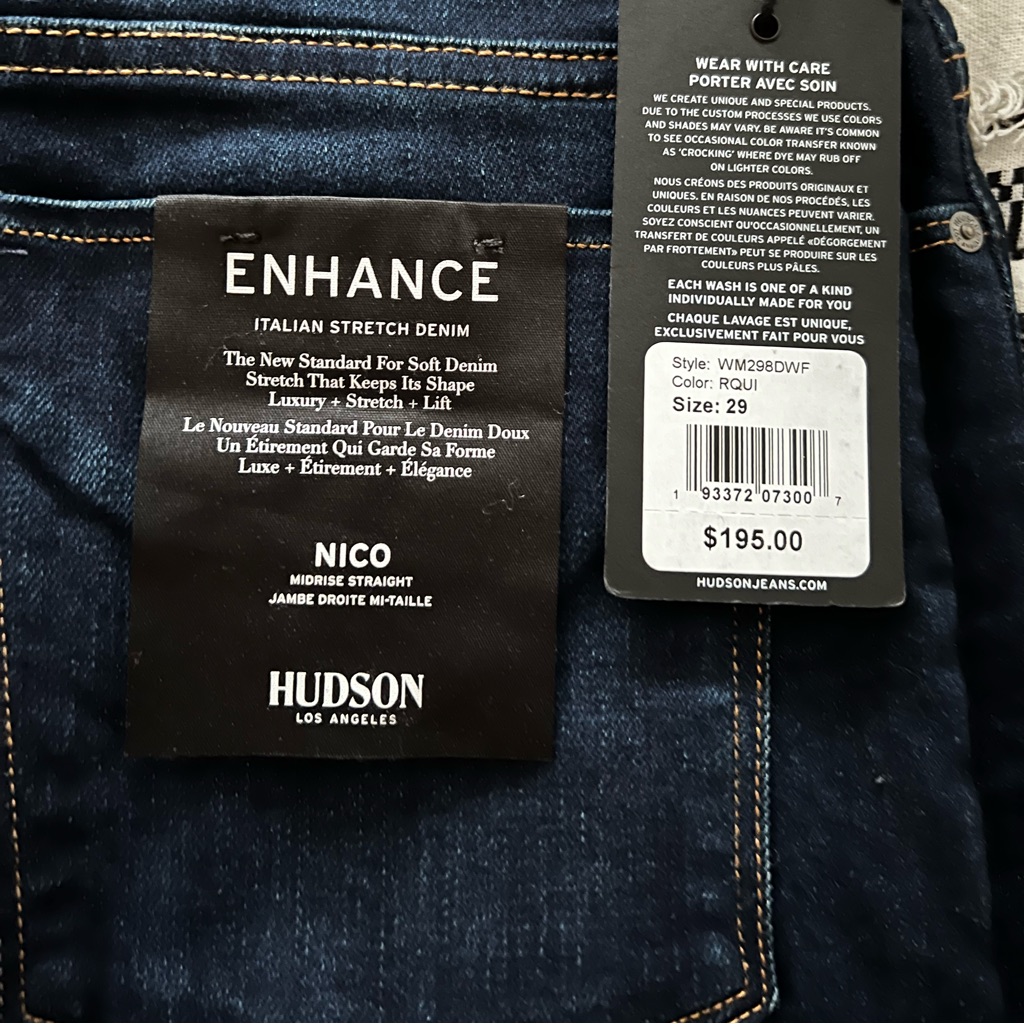 Brand New Hudson Jeans